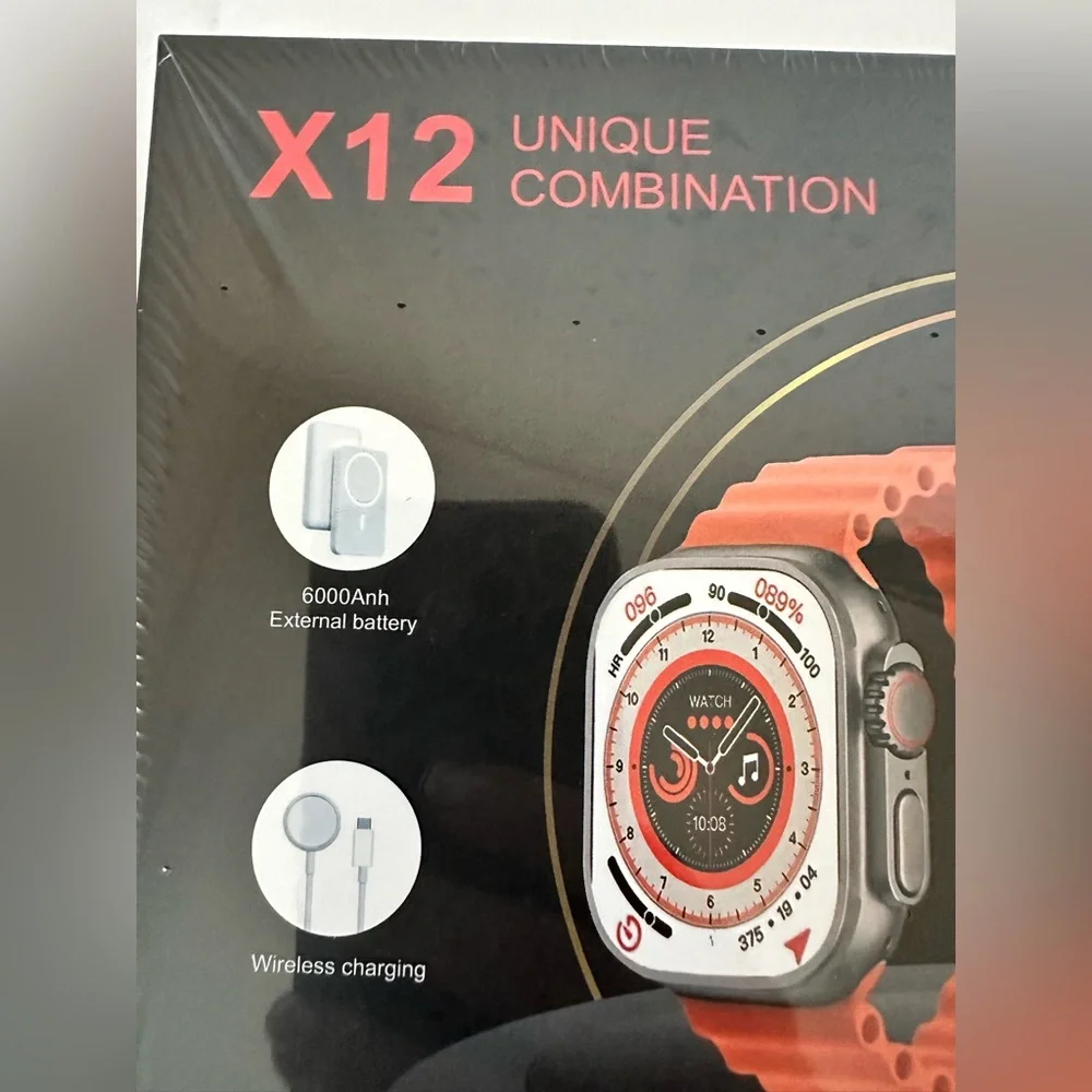Android Smart Watch & Wireless Earbuds with Charging Case Set
